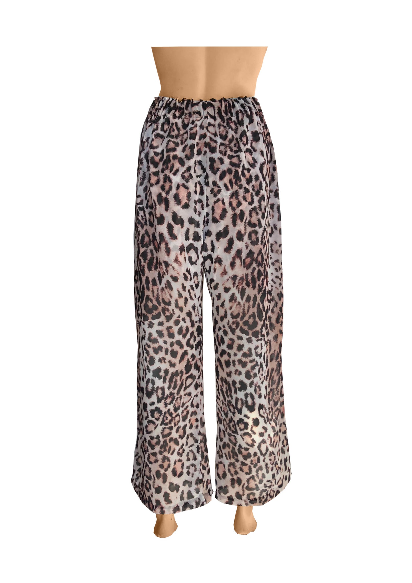 Domino Chiffon Wide Leg Pants