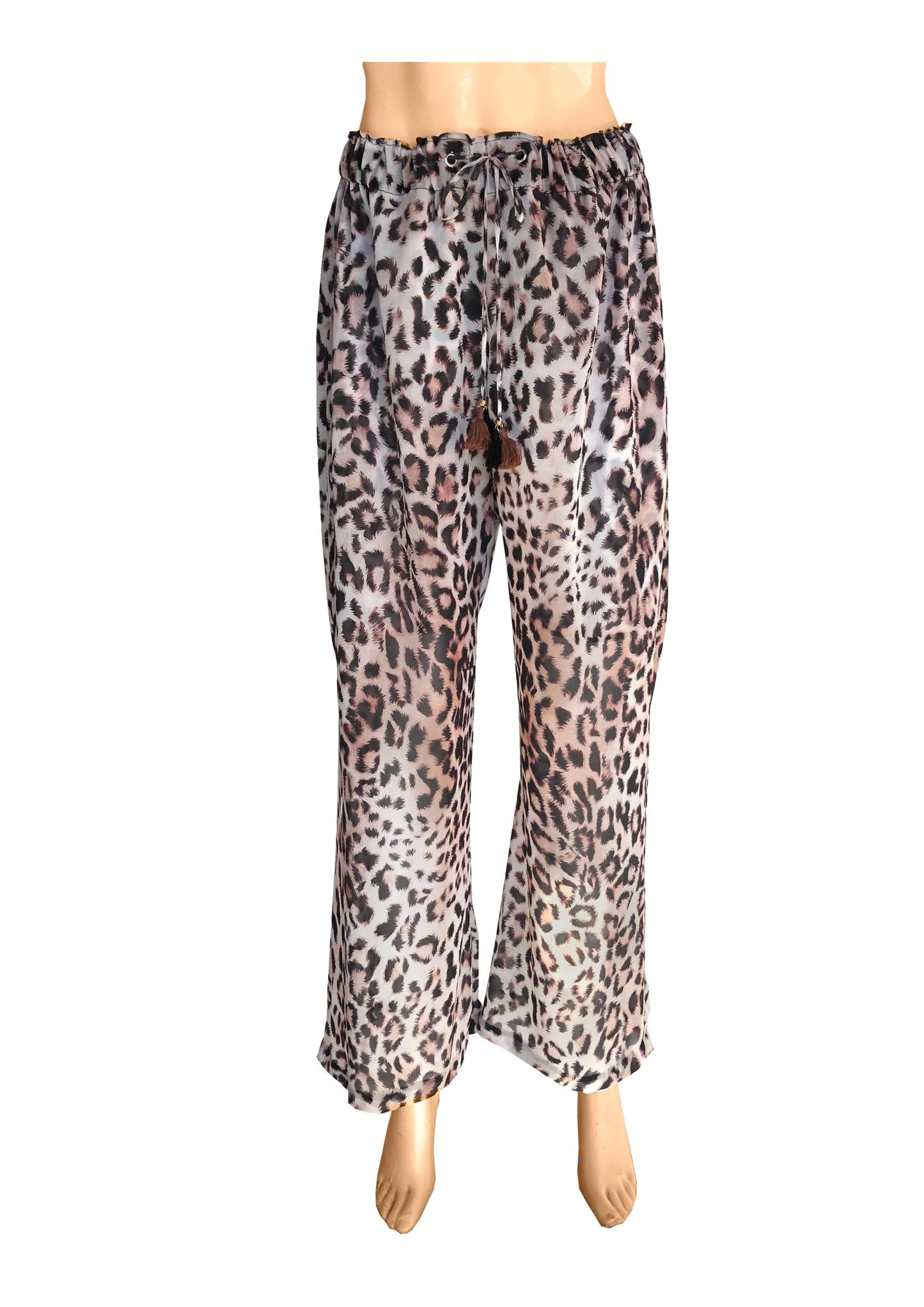 Domino Chiffon Wide Leg Pants