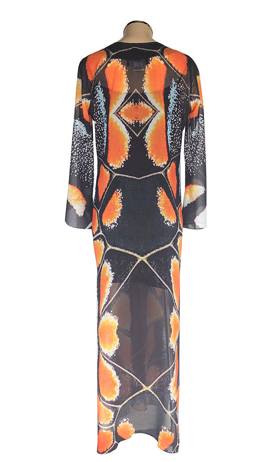 Electric Butterfly Tunic Dress