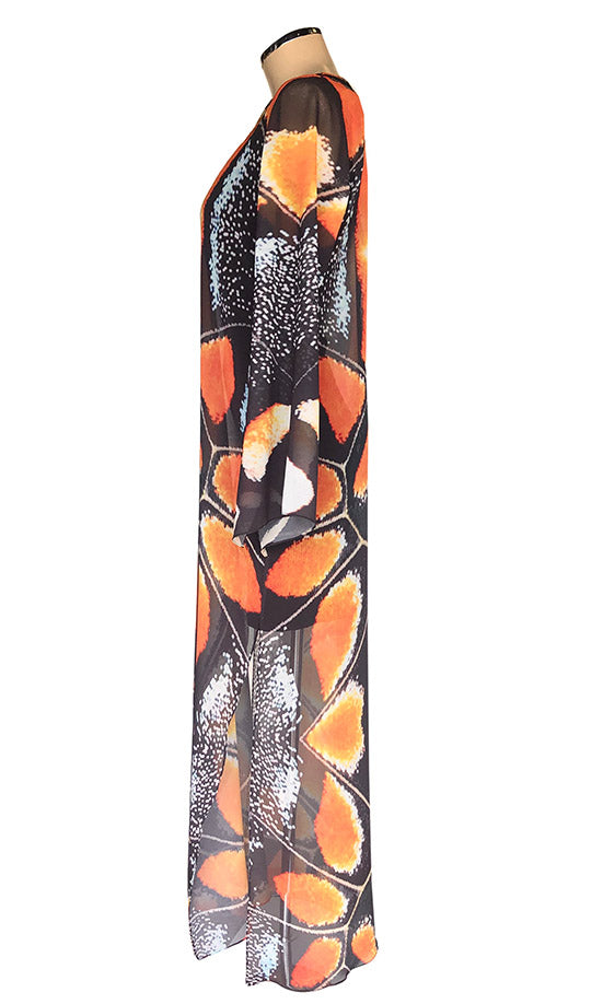 Electric Butterfly Tunic Dress