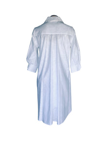 Florentina Shirt Dress – White - Linen