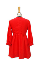 Load image into Gallery viewer, Darcy Babydoll Dress Long Sleeve - Red Linen
