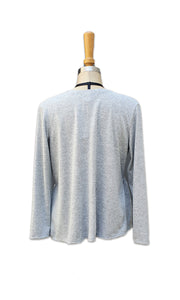 Long Sleeve Babydoll Tee - Grey