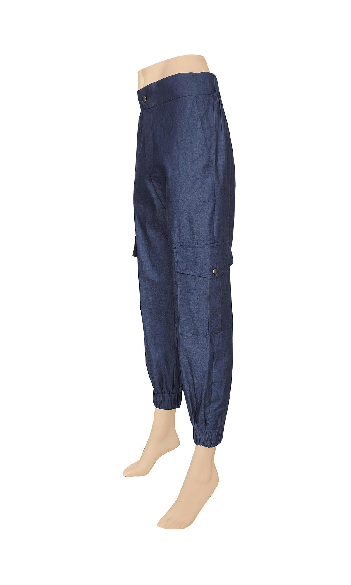 Chambray Cargo Pants