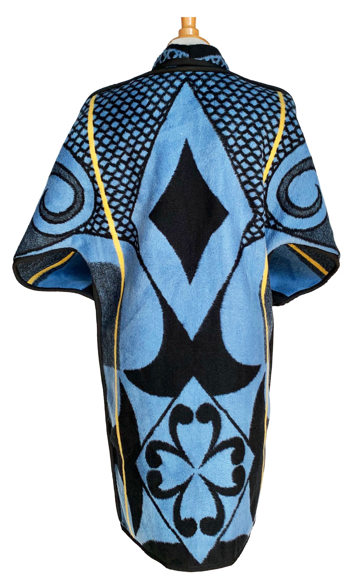 Long Blue Basotho Coat