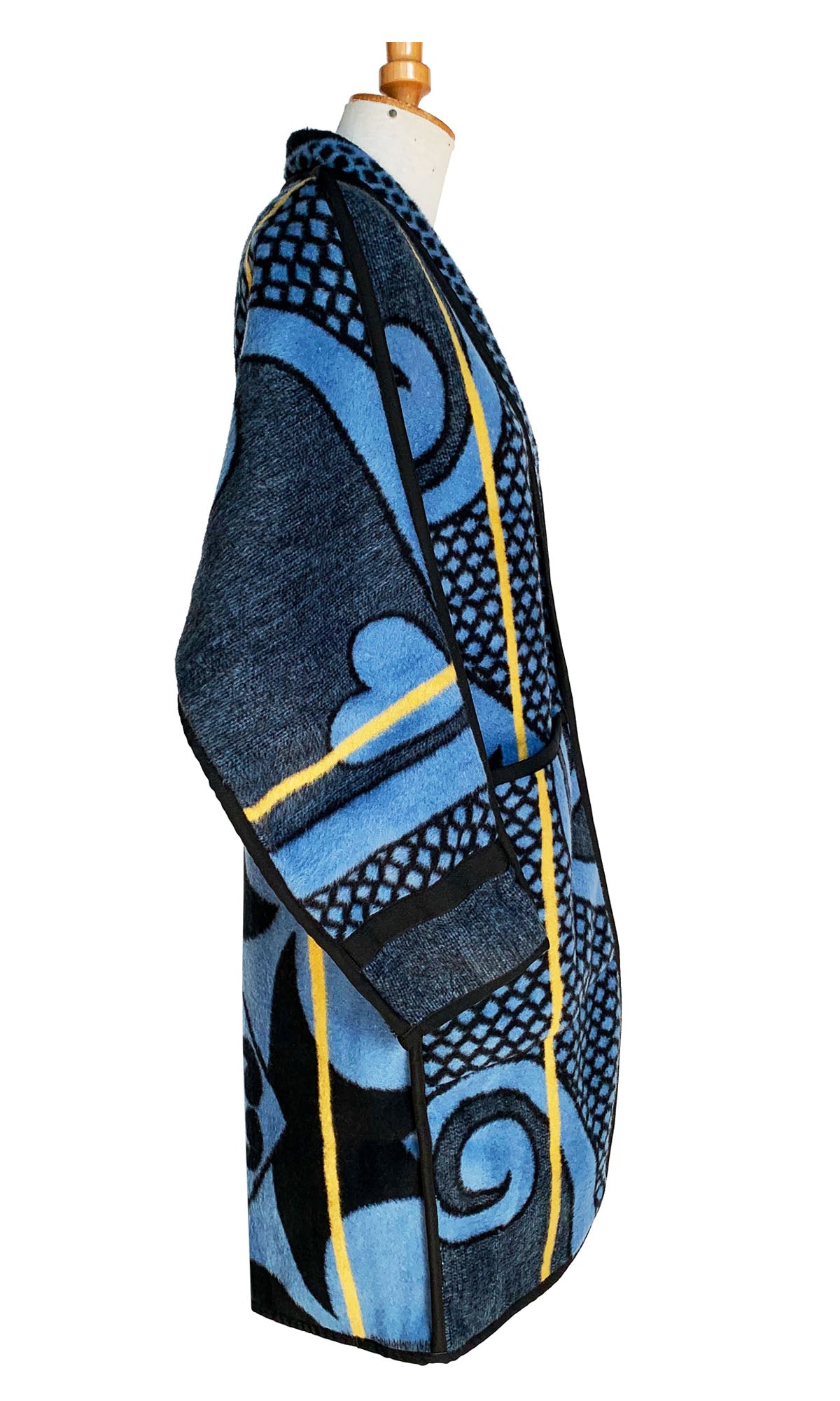 Long Blue Basotho Coat