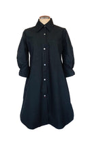 Load image into Gallery viewer, Florentina Shirt Dress - Black - Linen
