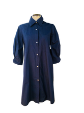 Load image into Gallery viewer, Florentina Shirt Dress – Navy
