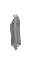 Load image into Gallery viewer, Grey Mélange Peak Knit Leisure Top
