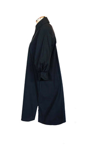 Florentina Shirt Dress - Black - Cotton