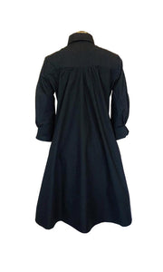 Florentina Shirt Dress - Black - Linen