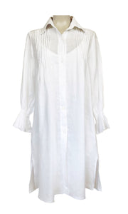 Cleo Linen Shirt Dress (No tassels)