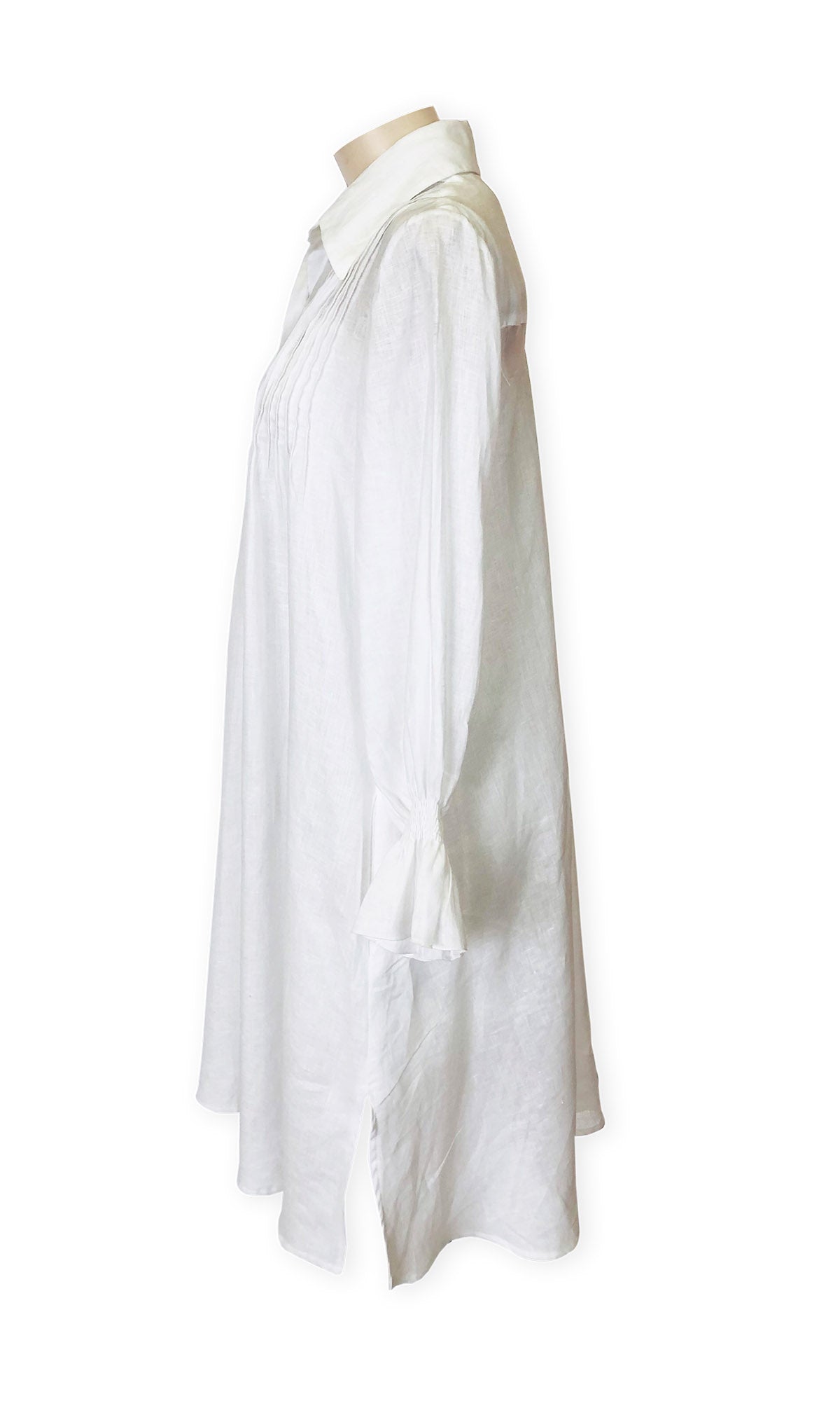 Cleo Linen Shirt Dress (No tassels)