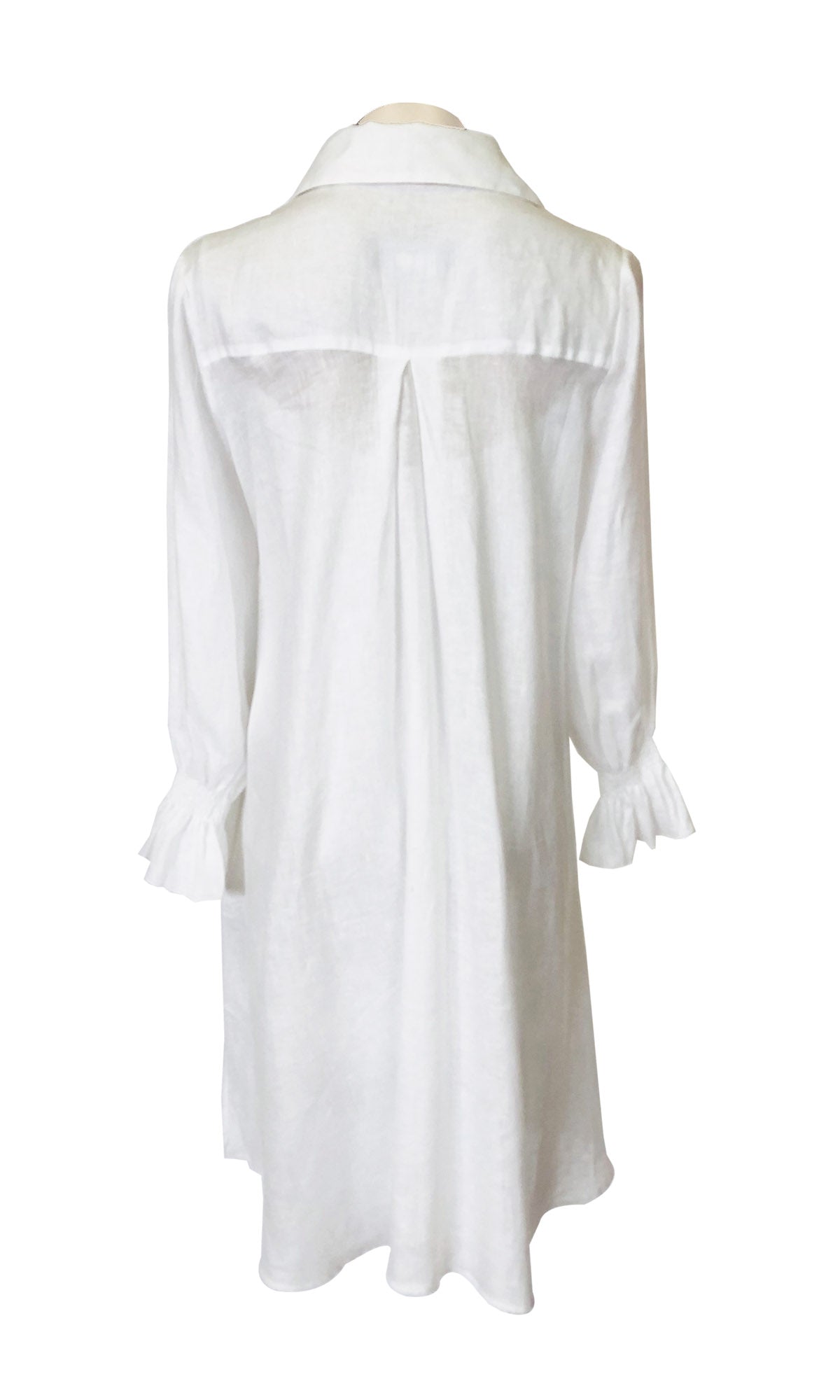 Cleo Linen Shirt Dress (No tassels)