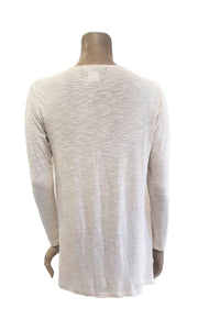 V-Neck Slouch Top Beige