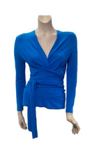 Load image into Gallery viewer, Wrap Top Royal Blue
