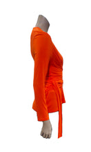 Load image into Gallery viewer, Wrap Top Orange

