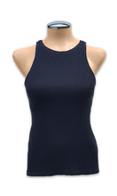 Load image into Gallery viewer, Knit Racer Top - Black Cashmere-Touch
