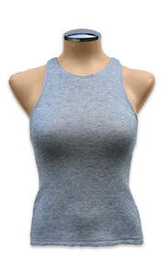 Knit Racer Top - Grey Cashmere-Touch