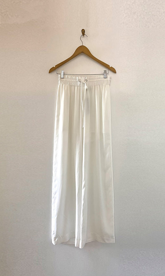 Relaxed Drawstrings Pants - Milk