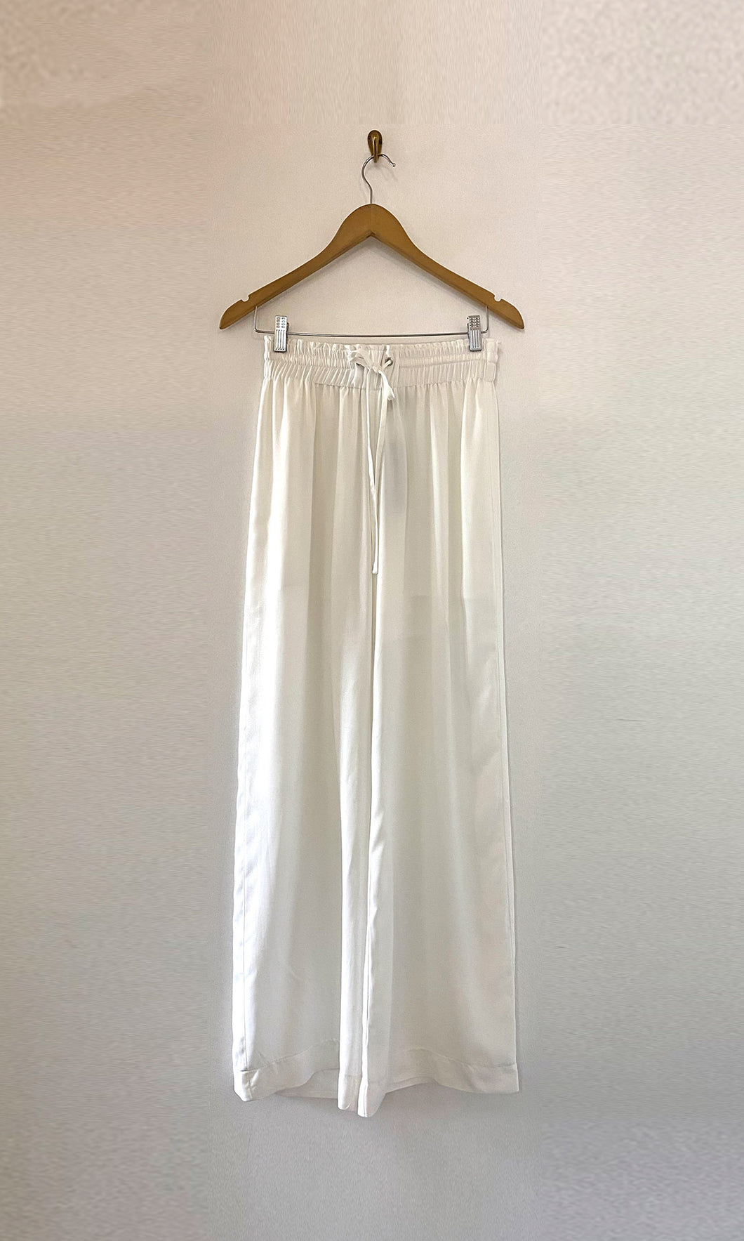 Relaxed Drawstrings Pants - Milk