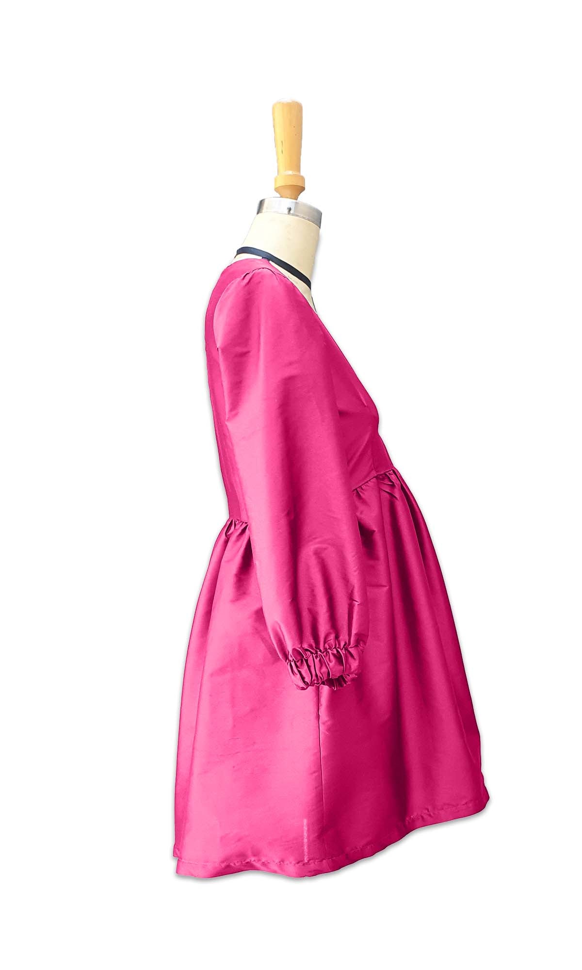 Party Darcy Baby Doll Dress - Silk Taffeta - Made to Order - Multi Colour
