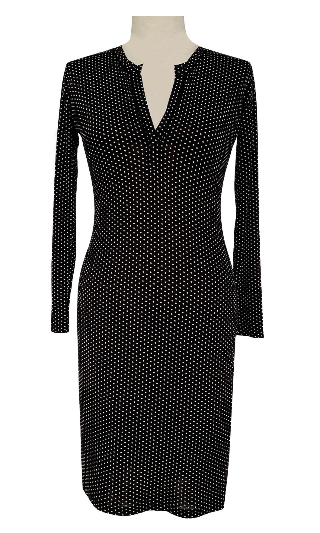 Pin Point Dot Body Con Dress